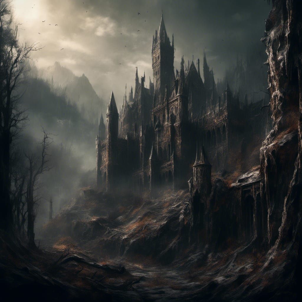 Dark Fantasy Kingdom with Dragon in Unreal Engine