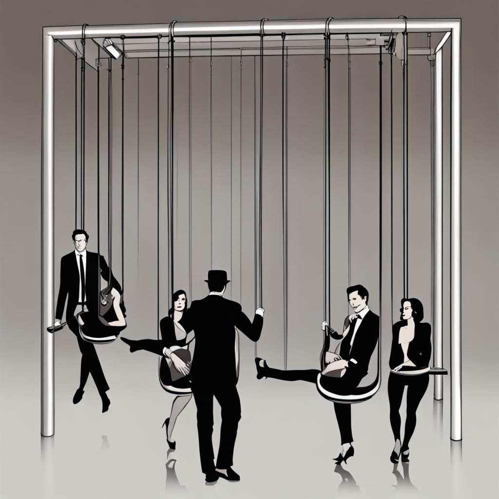 AI Interpretation of People Swinging