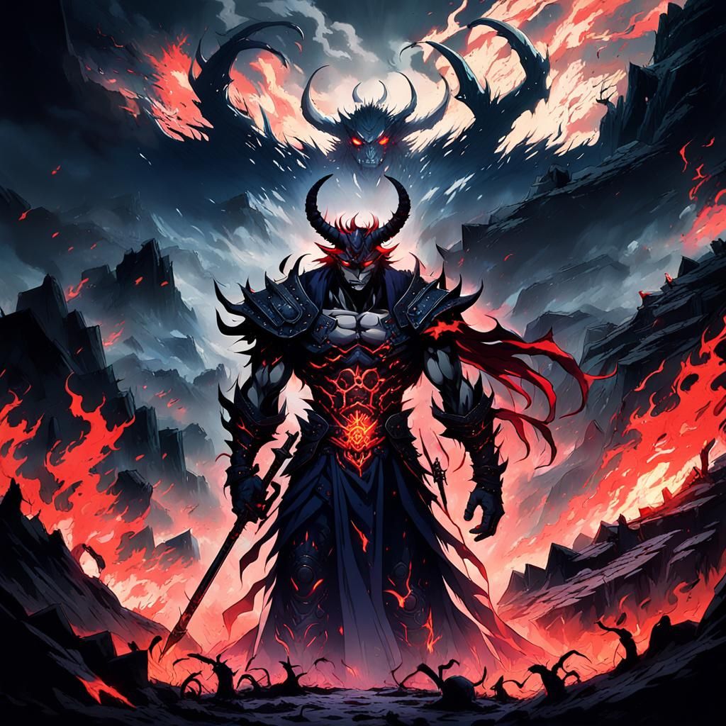 Anime Demon Lord in Dark Fantasy World