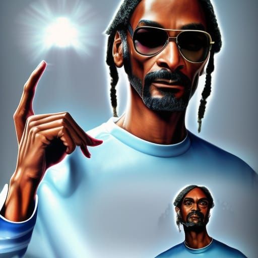 Snoop Dogg Portrait in Cosmic Art Style