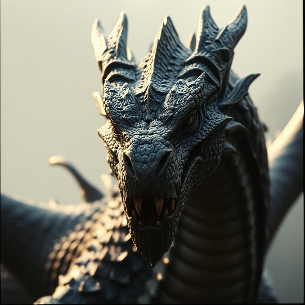 Hyperrealistic Dragon in Cinematic Film Still