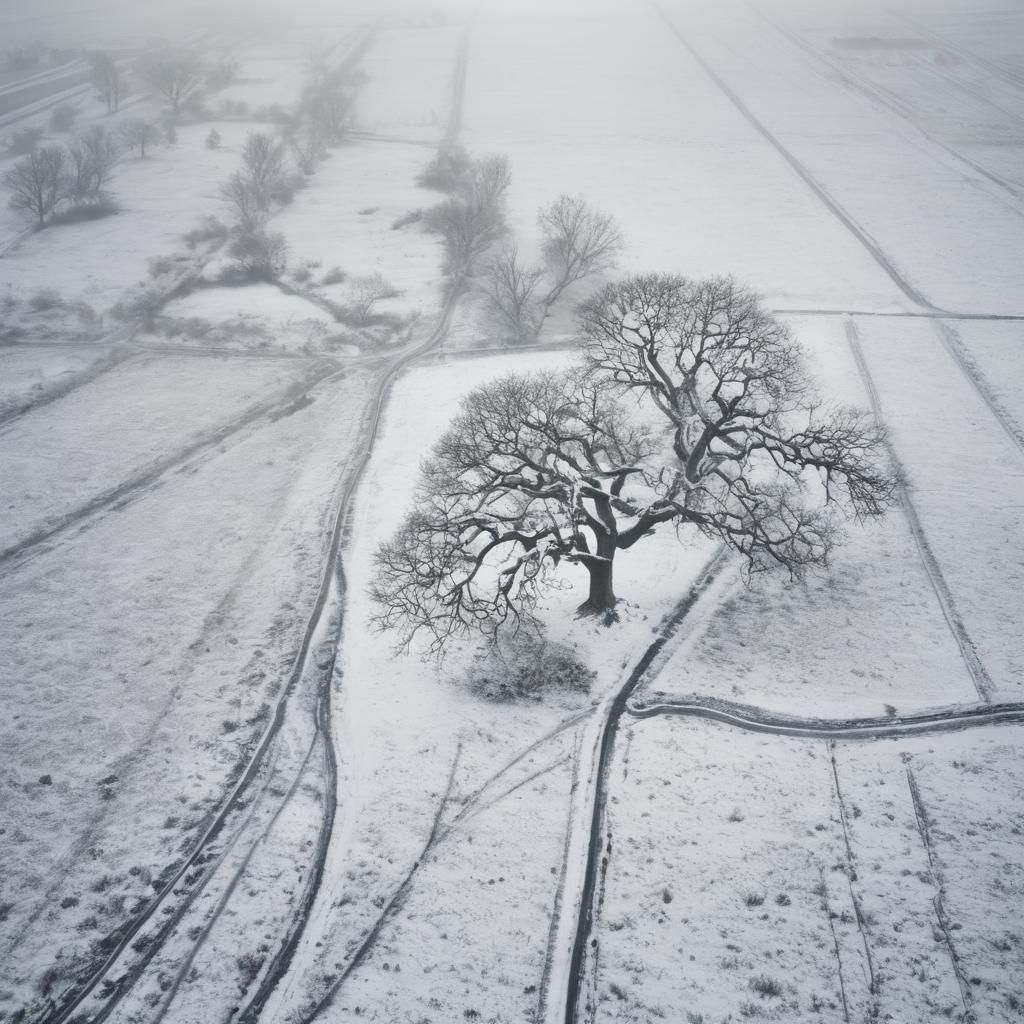 a mystical place, winter lanscape
