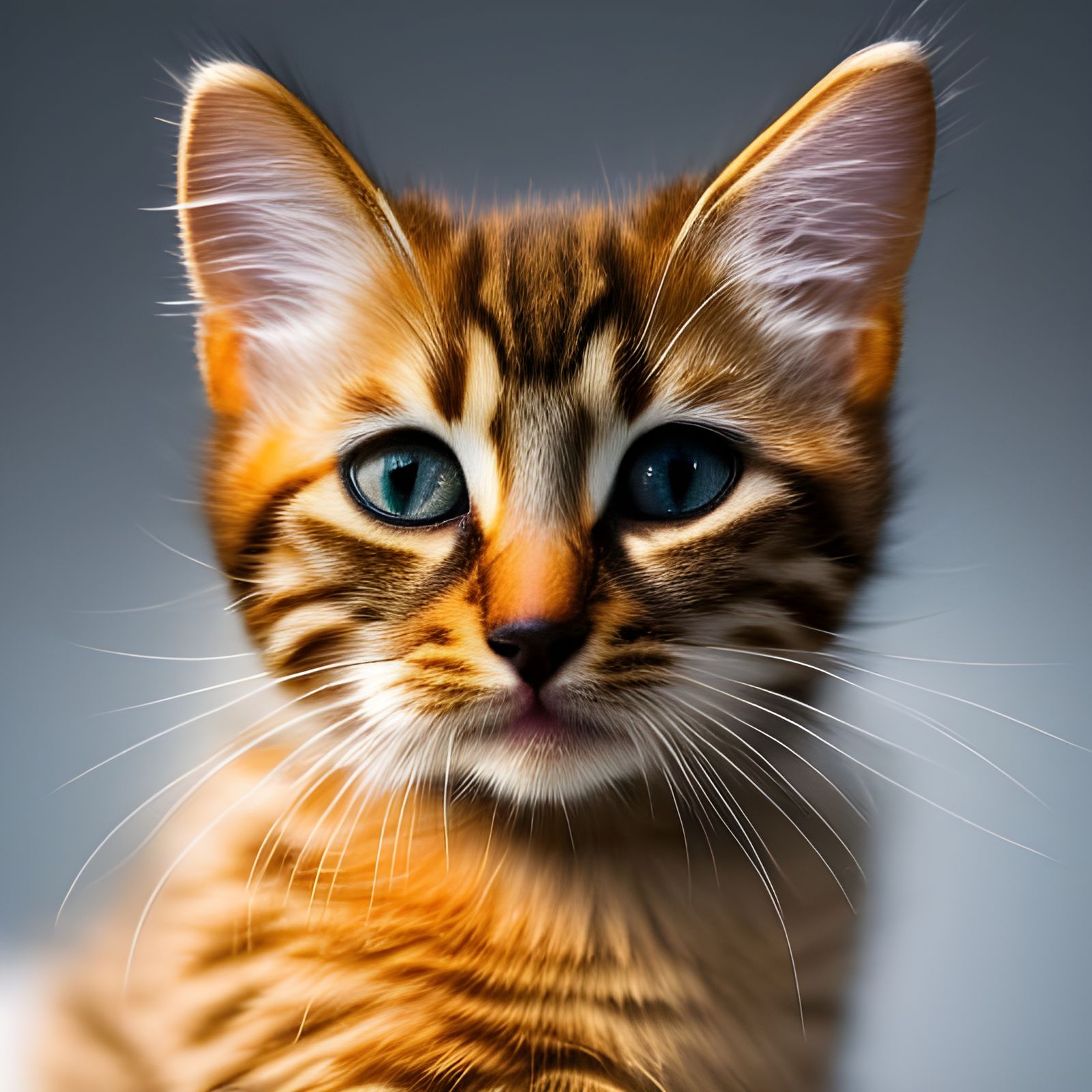 Abstract Kitten in Oil, Volumetric Lighting