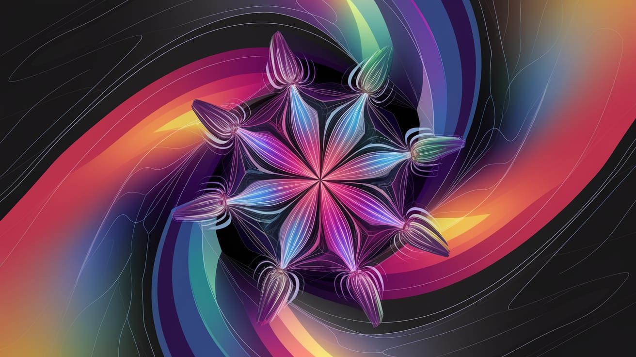 Glowing Stars in Ethereal Galactic Display