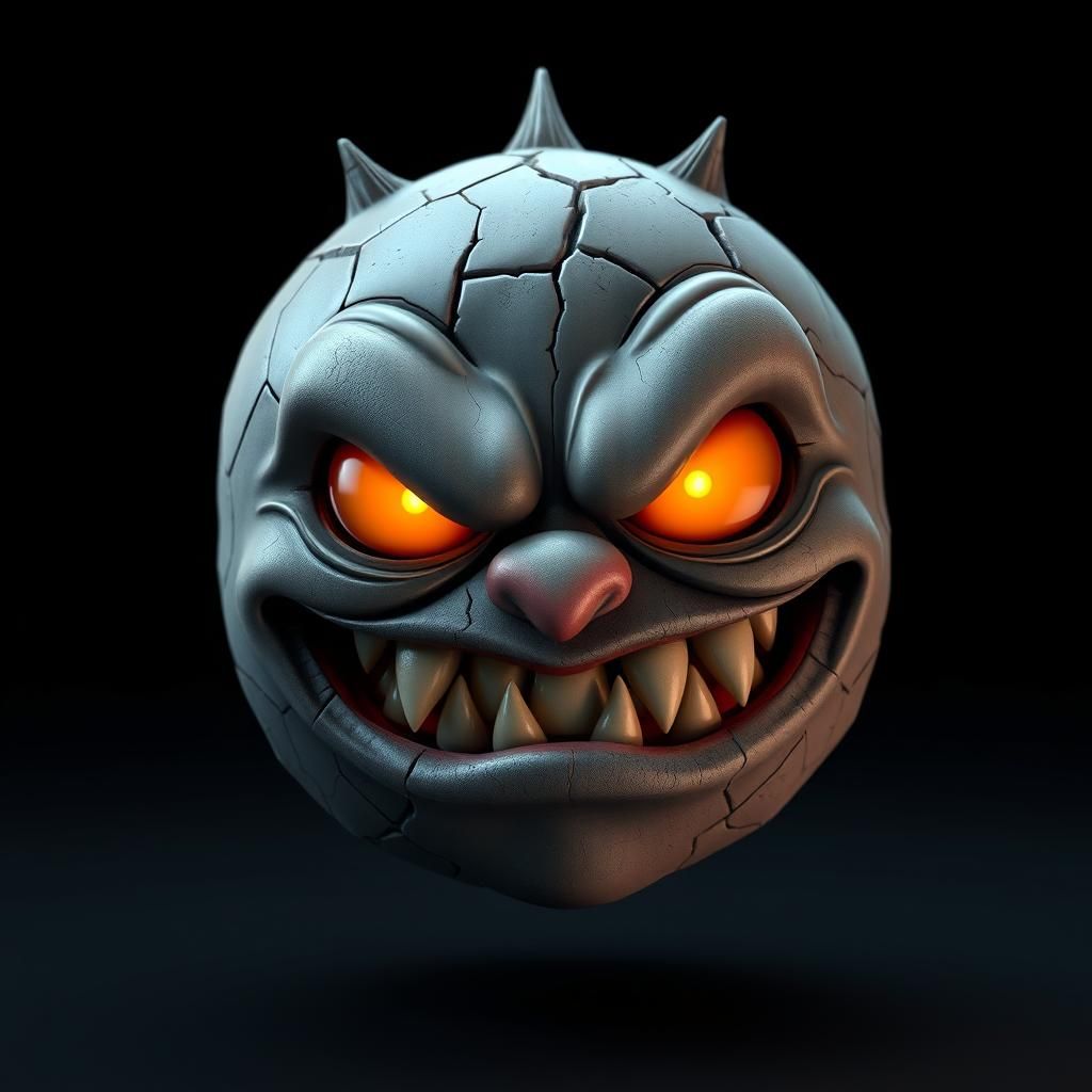 Halloween Emoji in Dark Fantasy Comic Style