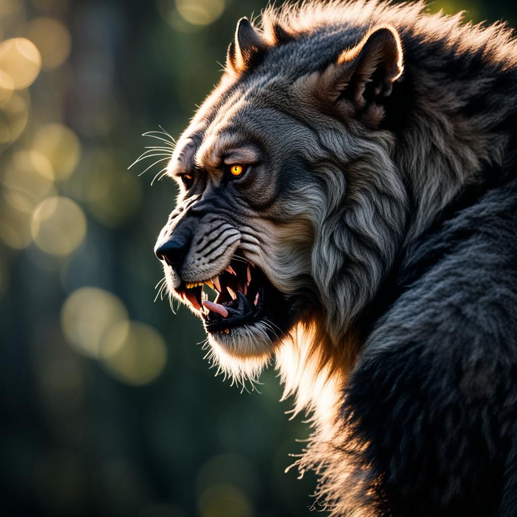 Werewolf in Natural Lighting: Professional Photography