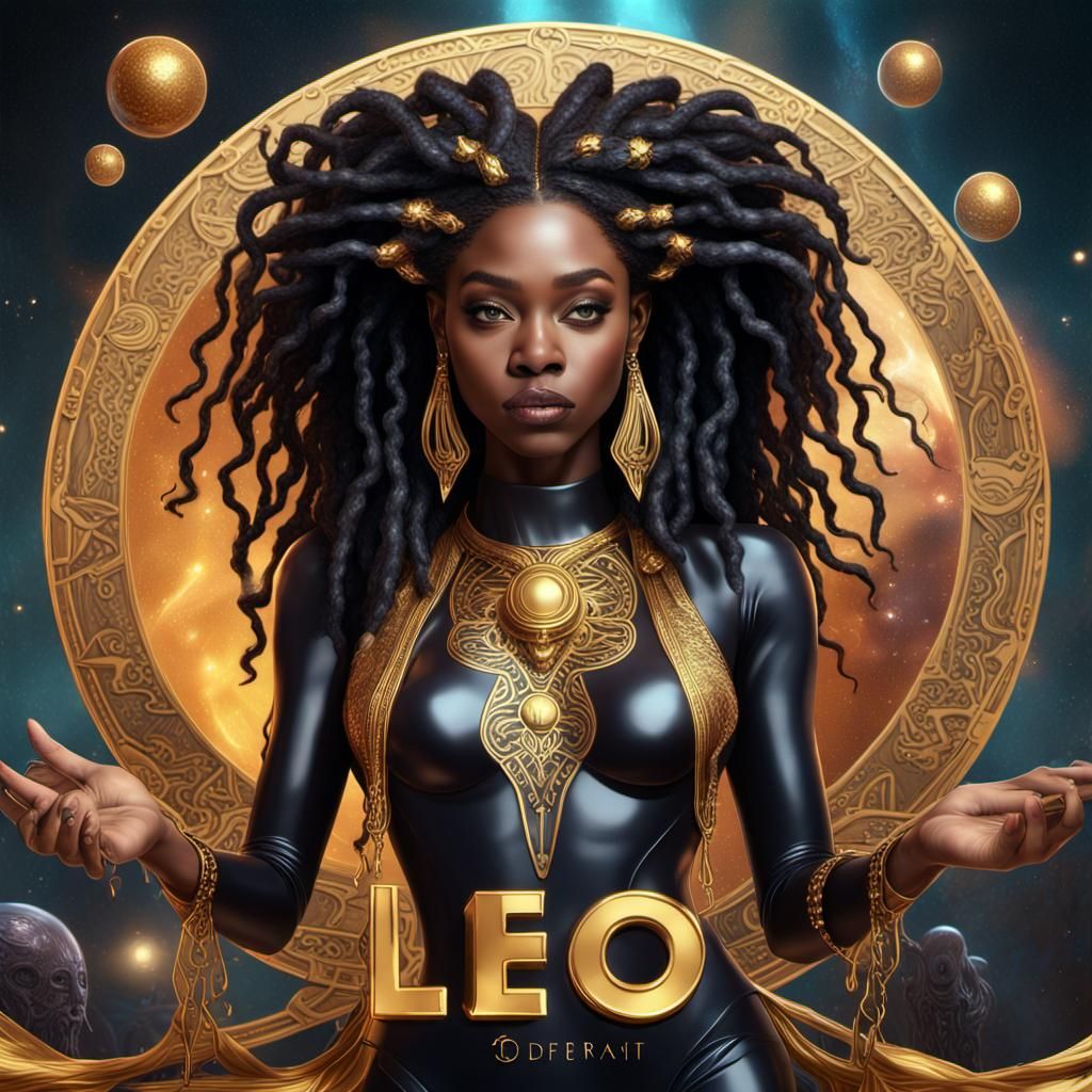 Leo Affect Logo with Tarot and 3D Rendering