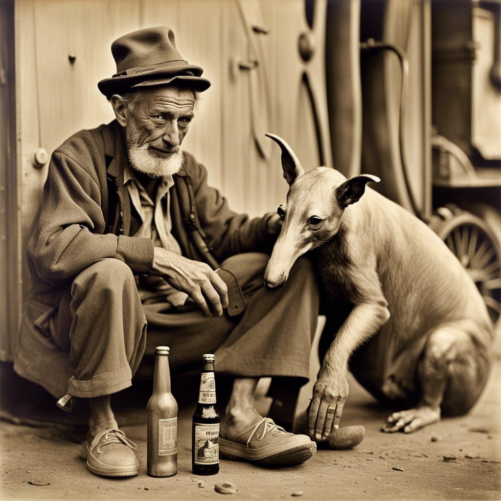 Hobo Trains Aardvark: Social Realism Atompunk Art