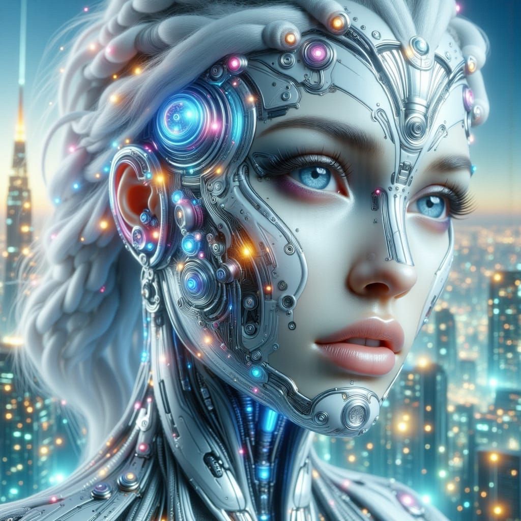 Cyber Elegance🤍(2)