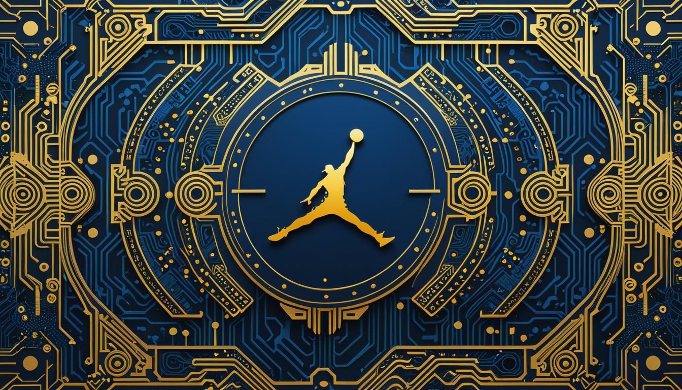 Air Jordan 23 Circuit Board Pattern Wallpaper