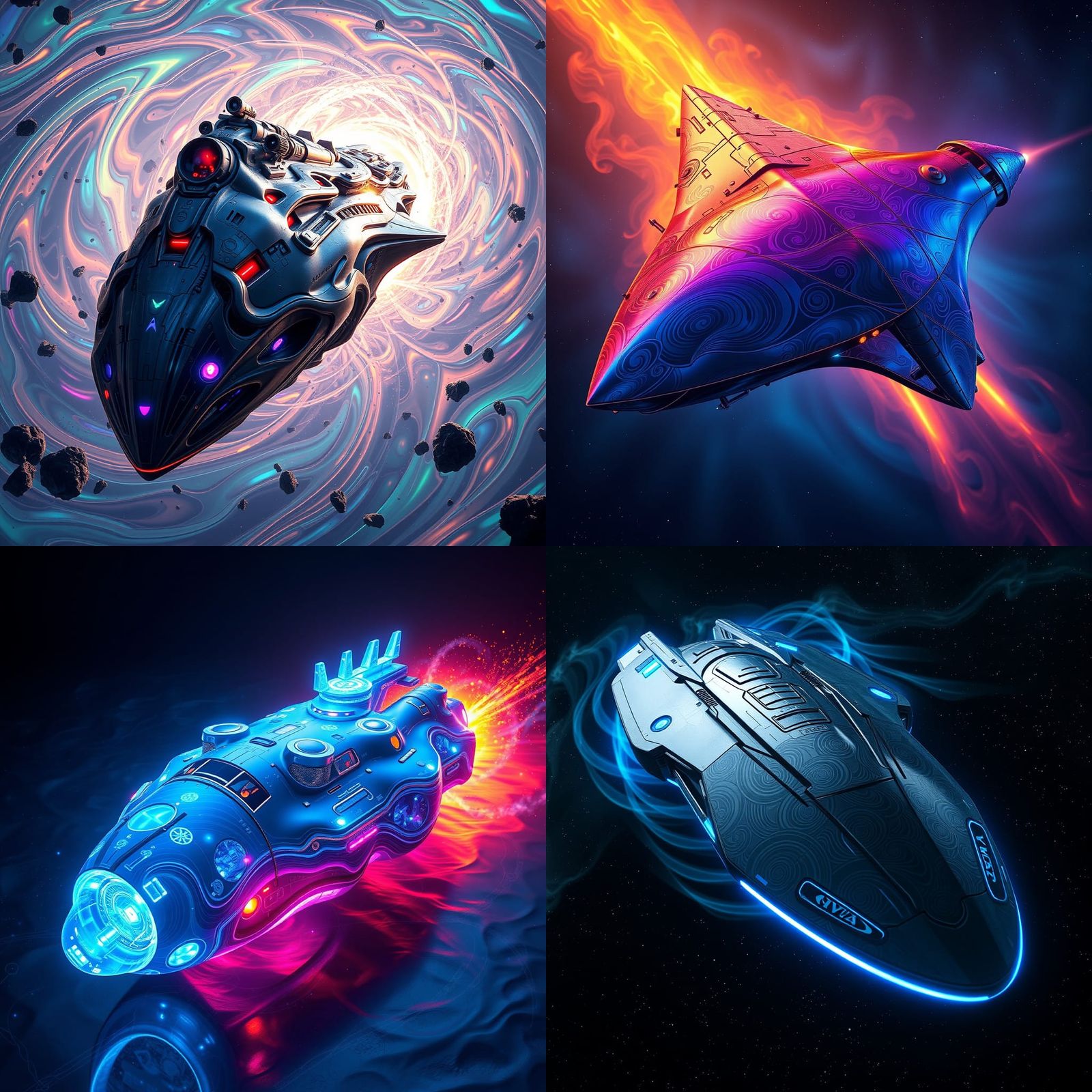 Cymatic Spaceship Matte Painting in Unreal Engine 5