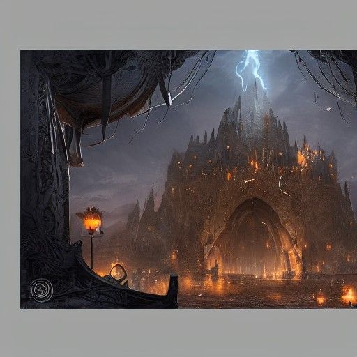 Dangerous Magic Item in Cinematic Matte Painting