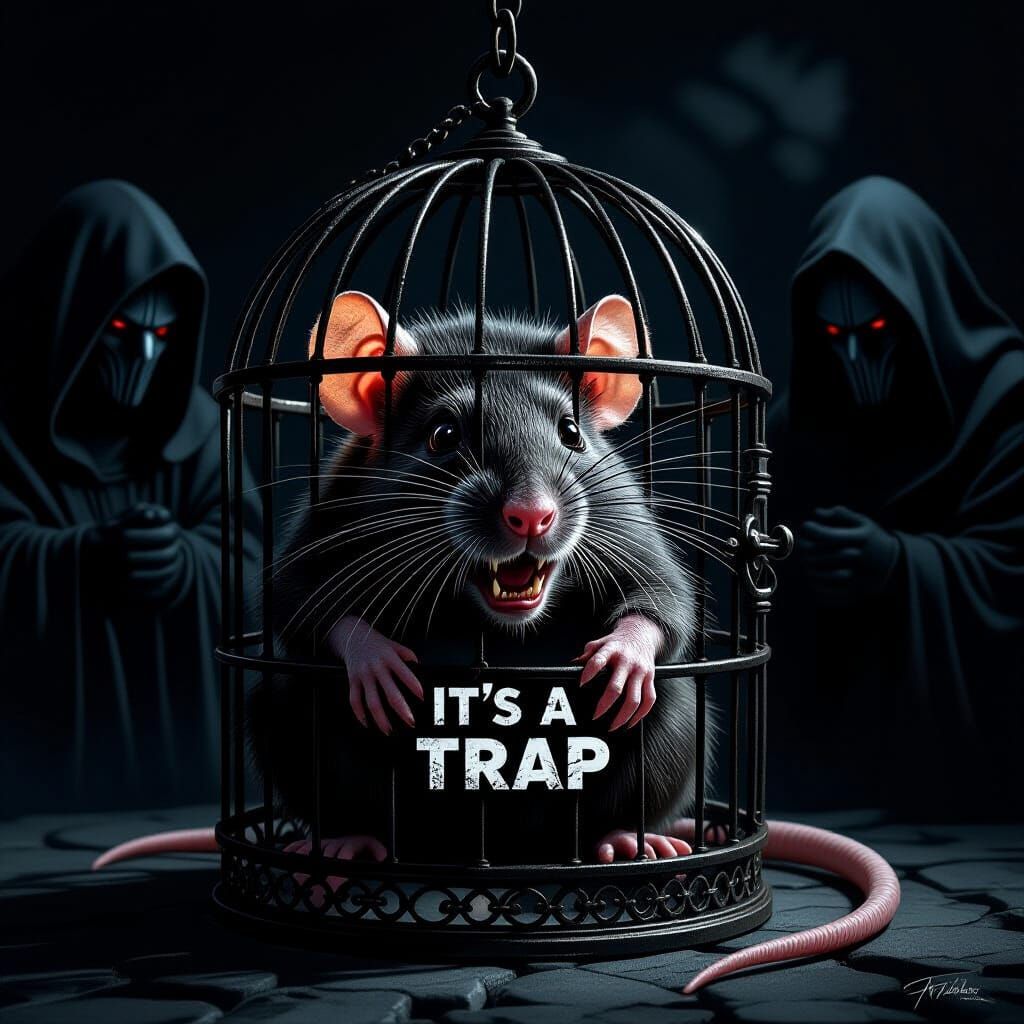 Human-Rat Hybrid Trapped by Sith Lords