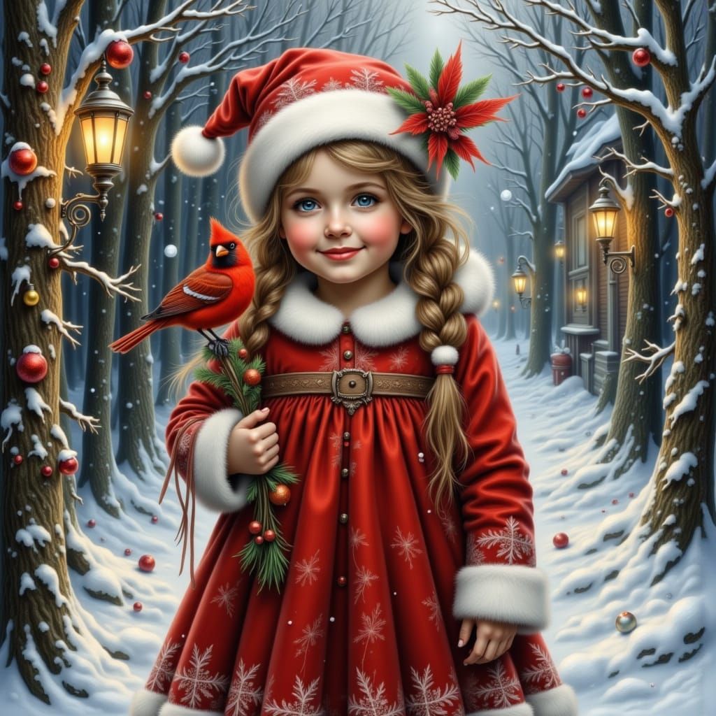 Crimson Tempest - Girl with bird