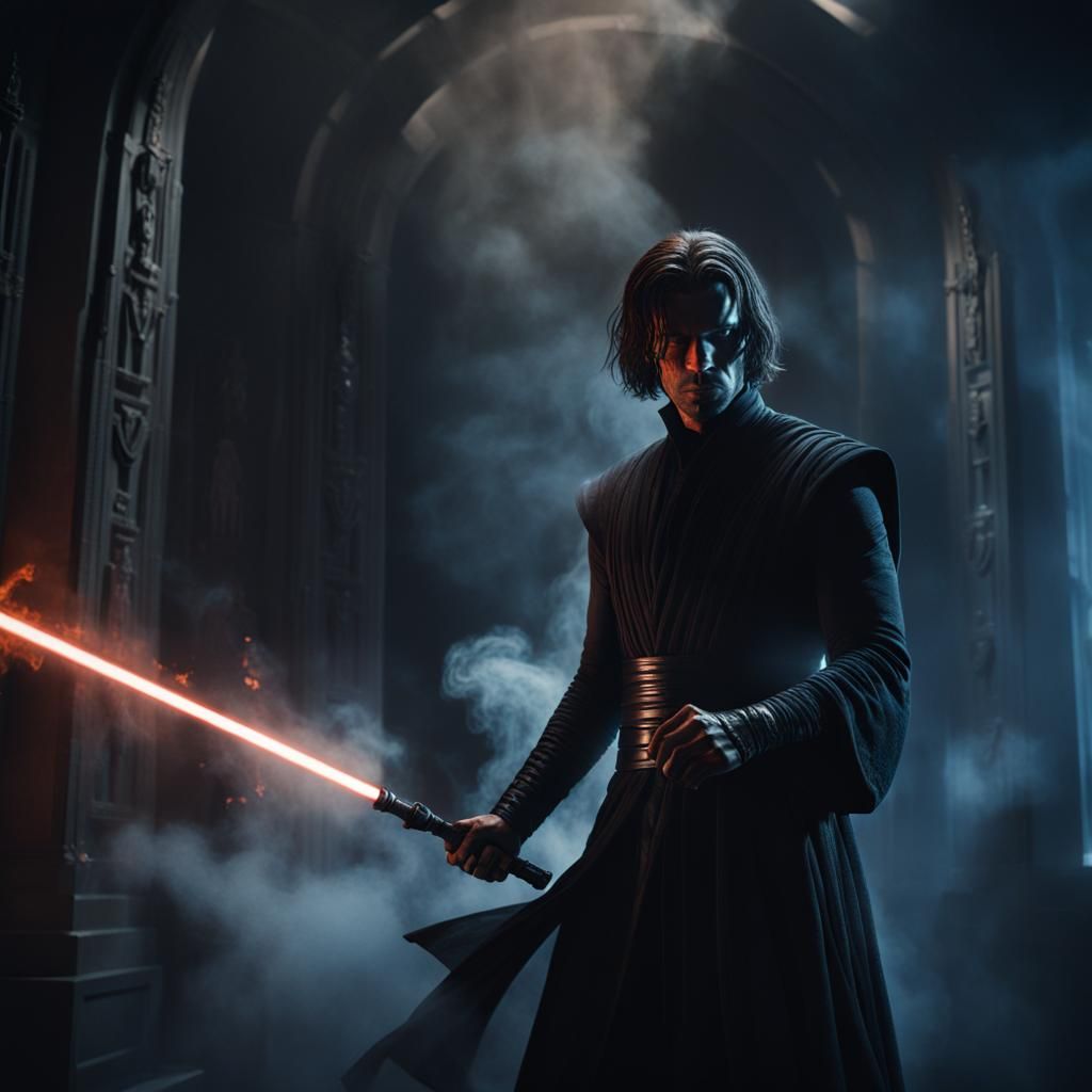 Sith Lord in Dark Fantasy Style