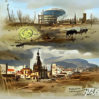 Post-Apocalyptic Zaragoza Concept Art