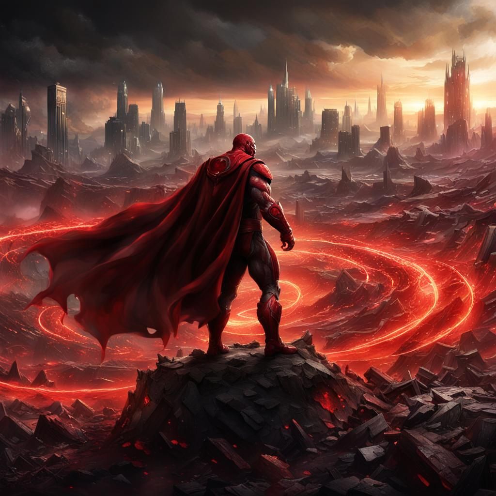 Atrocitus Victorious in War-Torn Landscape