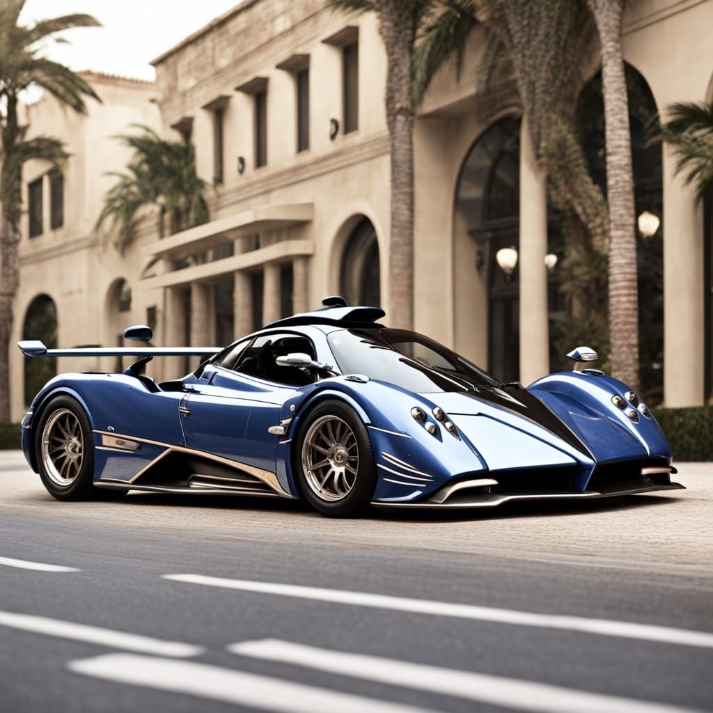 Luxurious Art Deco Pagani Zonda Supercar