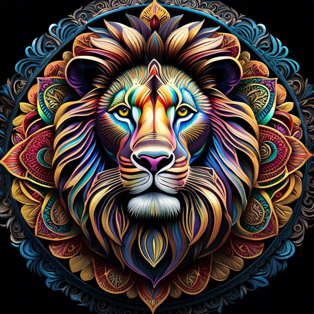 Lion Mandala