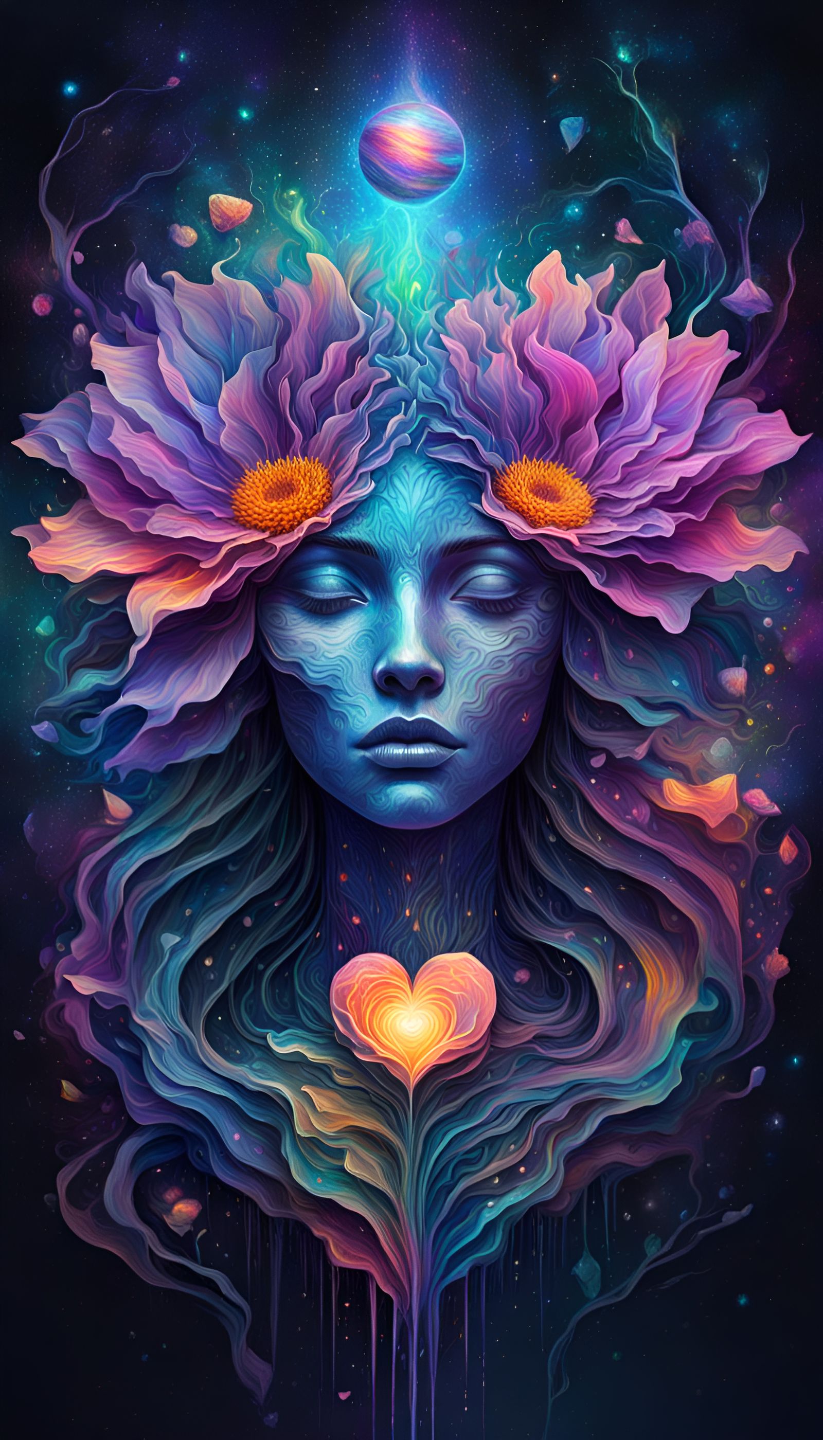 Her heart it wilted like a flower melting away