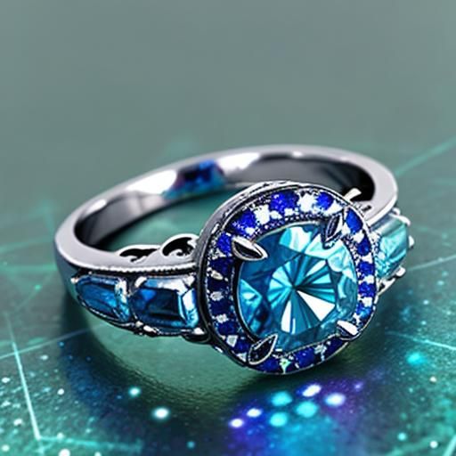 A Celestial Blue Ring in Holographic Cosmic Illustration
