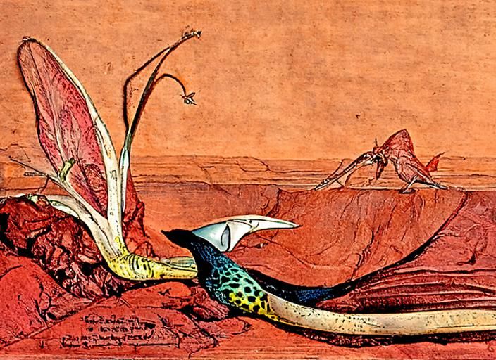 Underworld Natural History, Audubon and Moebius Style