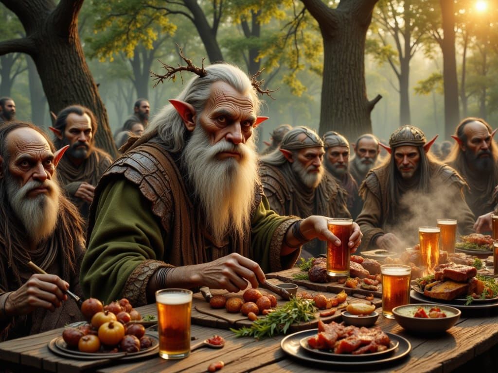 Withered Elf Hosts Boisterous Barbecue Feast