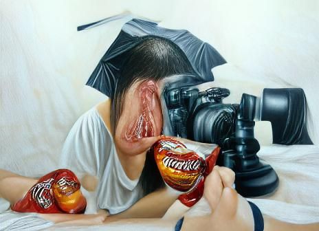 Hyperrealistic Abstract Digital Painting