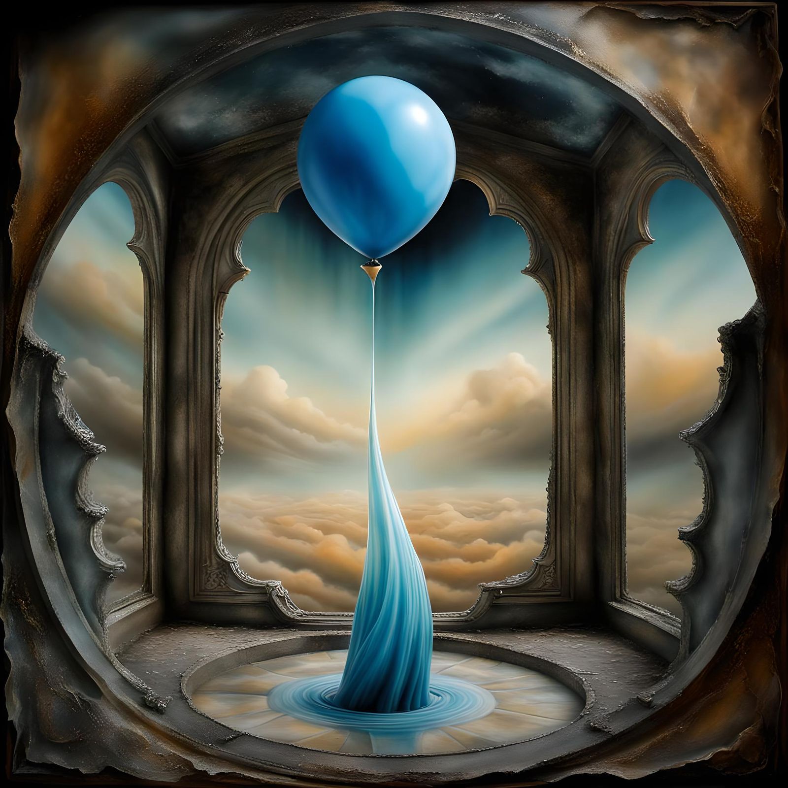 Airbrush Art: Care or Care Not with Blur Effect