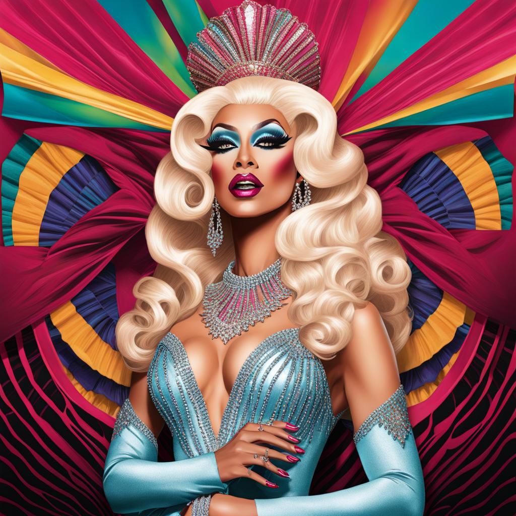 Stunning Full Body Portrait of a Drag Queen