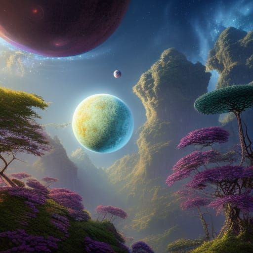 Lush Rogue Planet in Fairycore Style