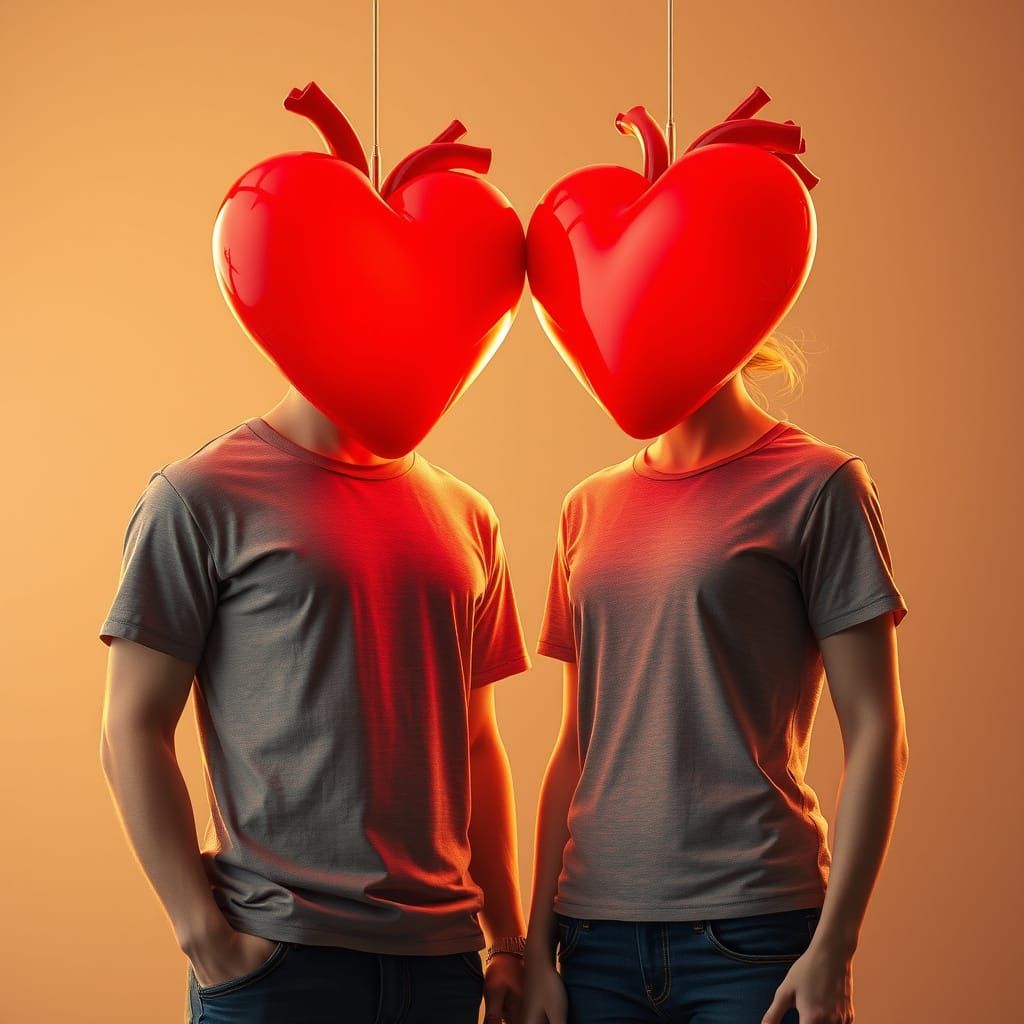 Tender Hearts Unite in a Whimsical, Larger-than-Life Scene