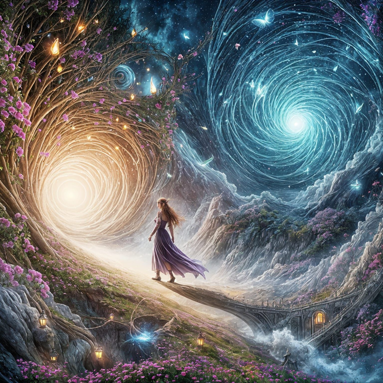 Whispers of Fantasy and Mystery in a Hyperreal Realm