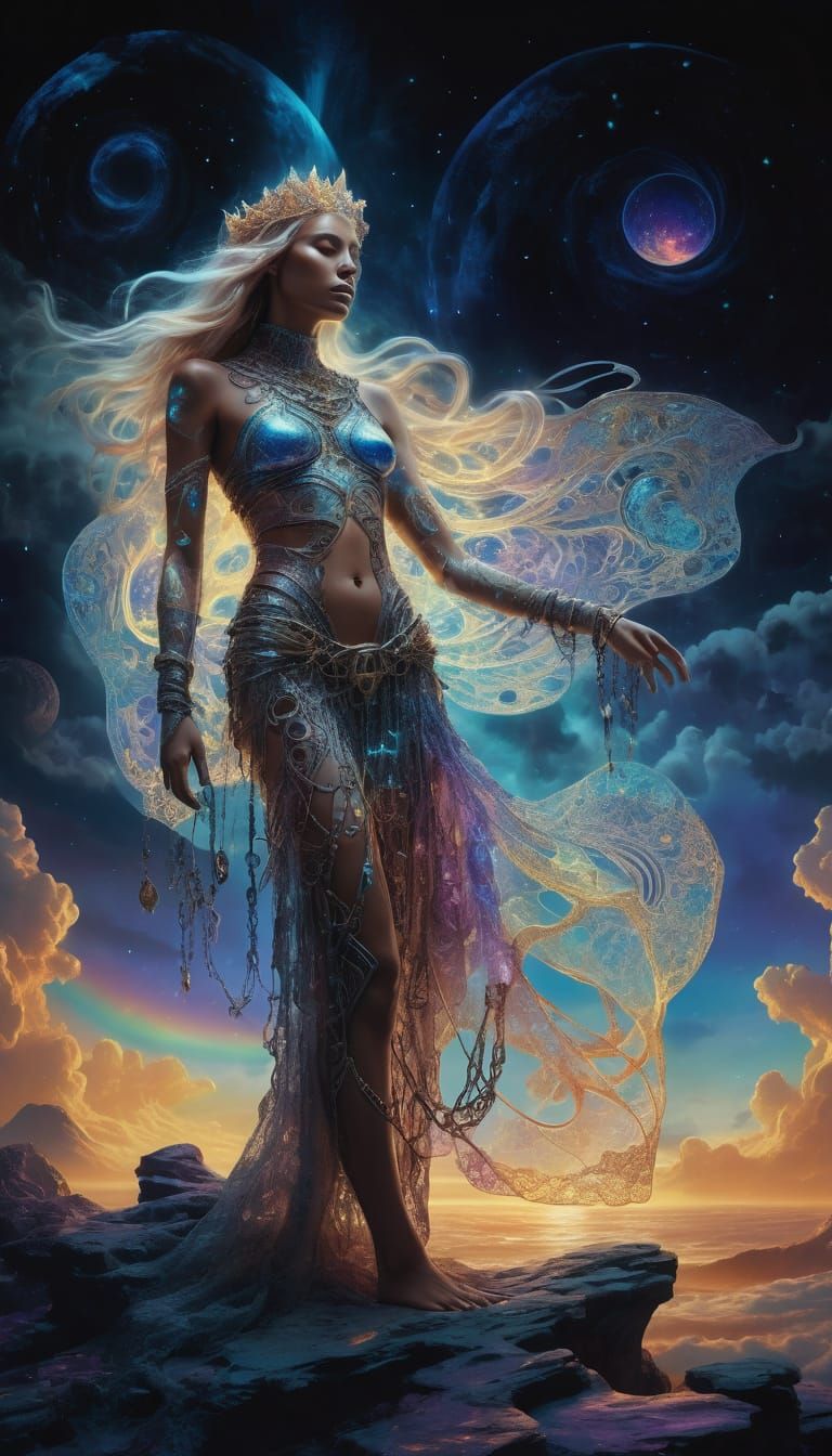 A Queen in her own right, clad in dust and silk from Rainbows