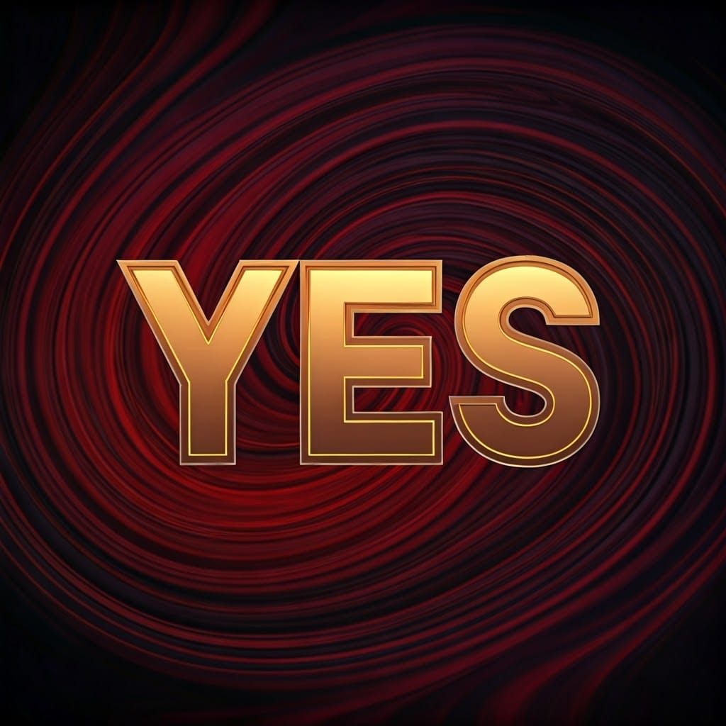 Luxury Neon Word Art in Metallic Gold Holographic Effect