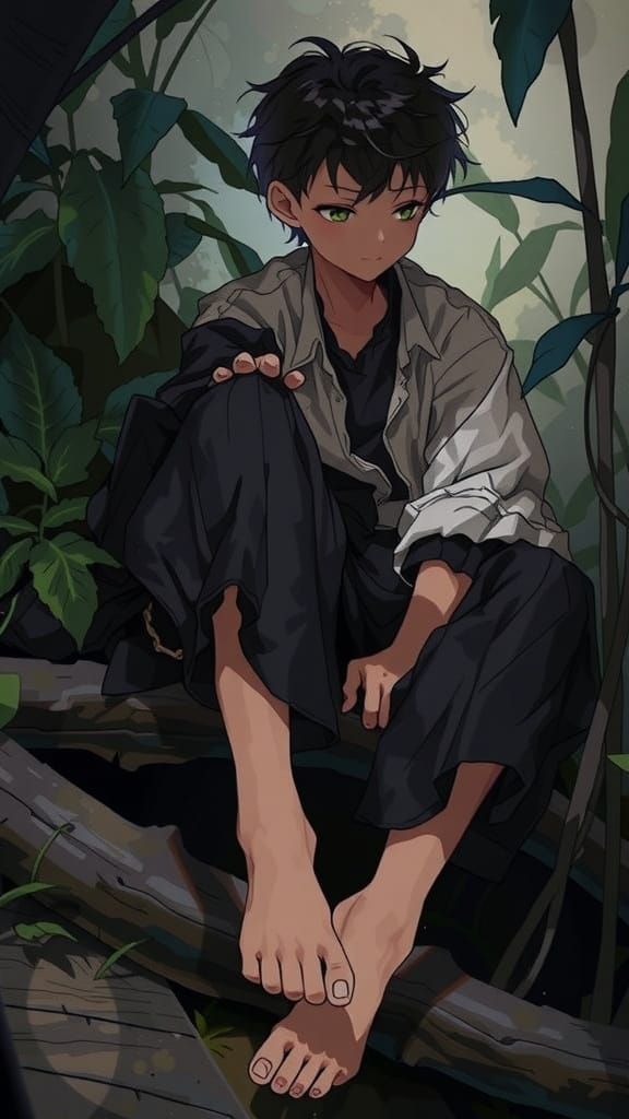 Vibrant Anime Character in Manga Style