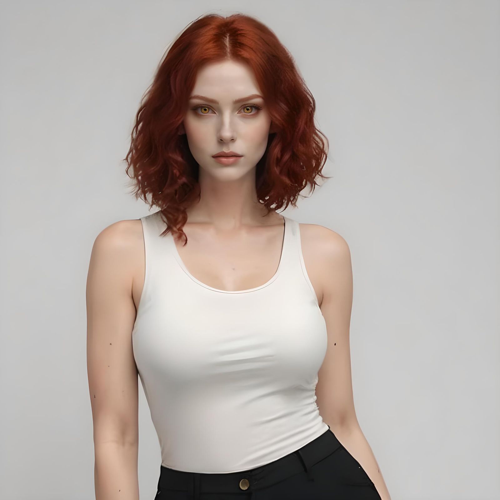 Portrait of a German-American Woman with Red Hair