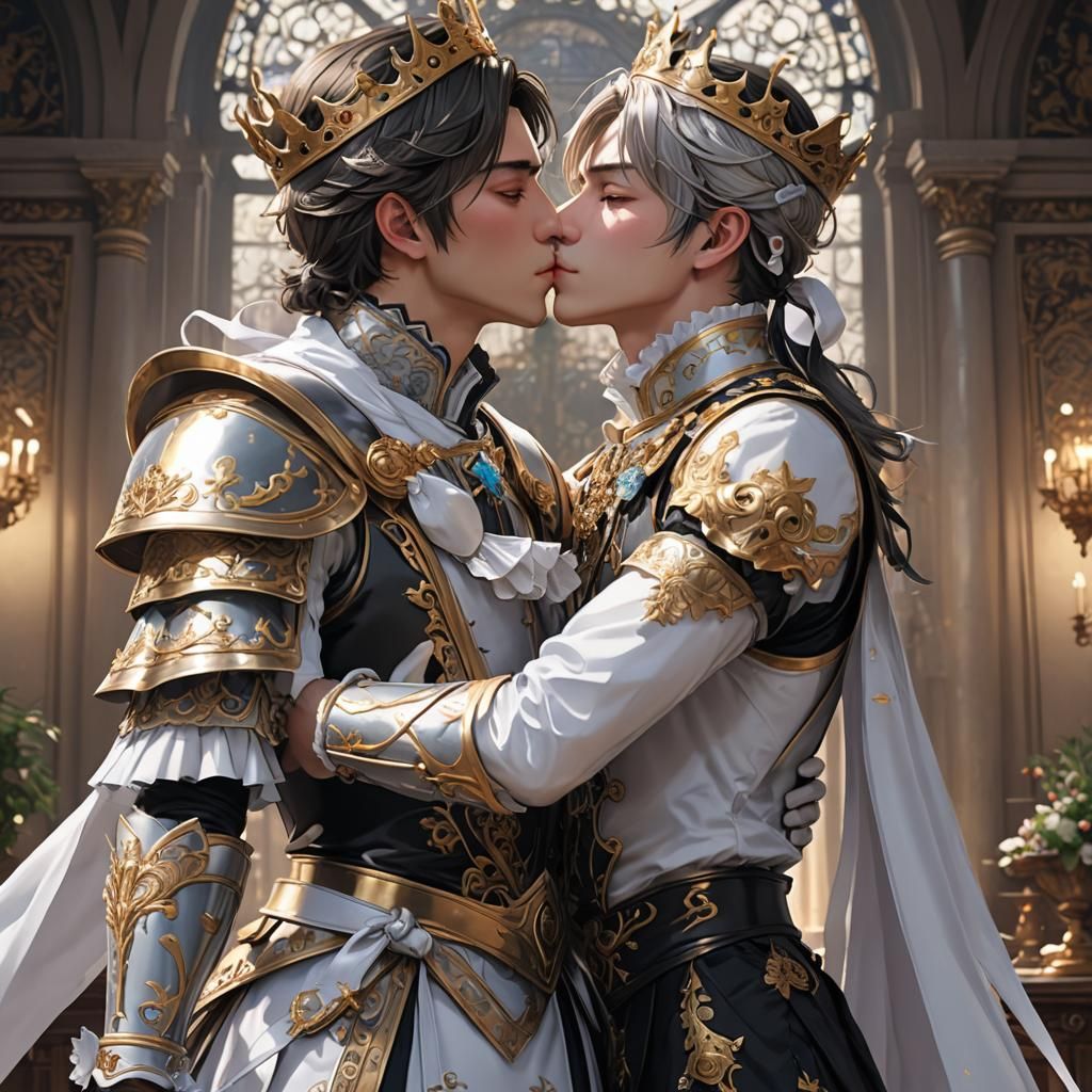 King Kissing Maid: Detailed 3D Anime Art