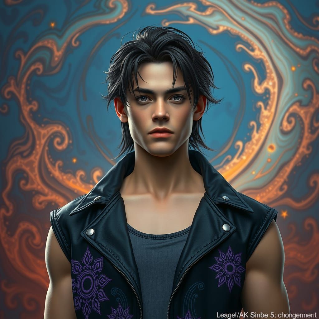 Fantasy Mage Portrait in Digital Matte Painting Style