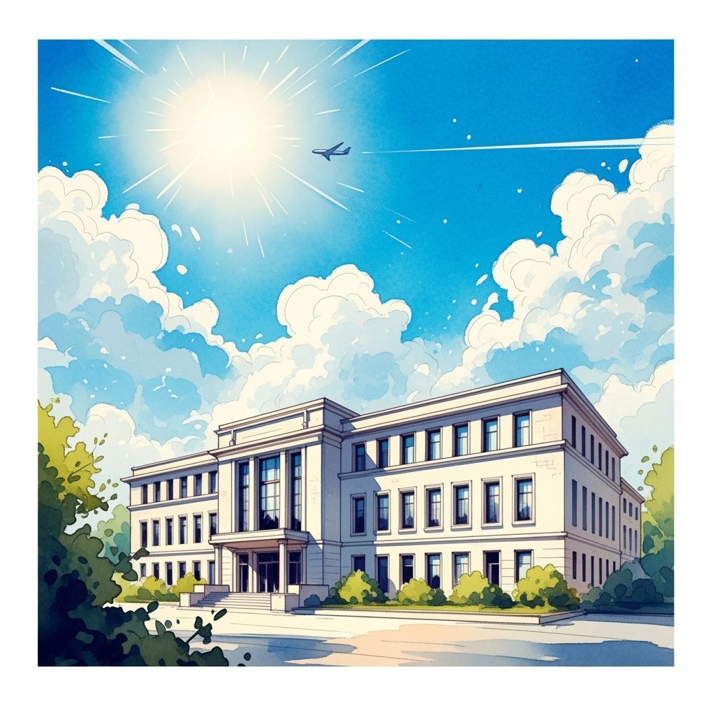 Majestic Building in Expressive Watercolor Style