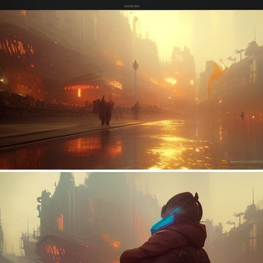 Hyperdetailed Bills Concept Art in Orange and Teal