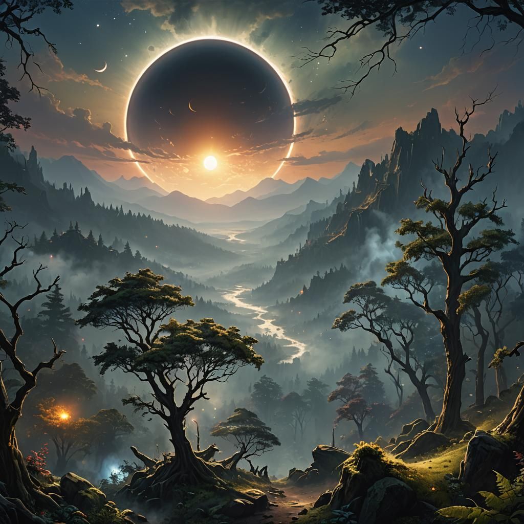 A distant solar eclipse...