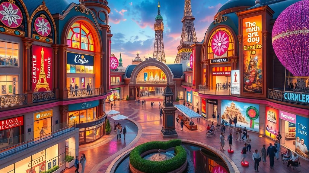 Vibrant Dream City of Love in Dream Land