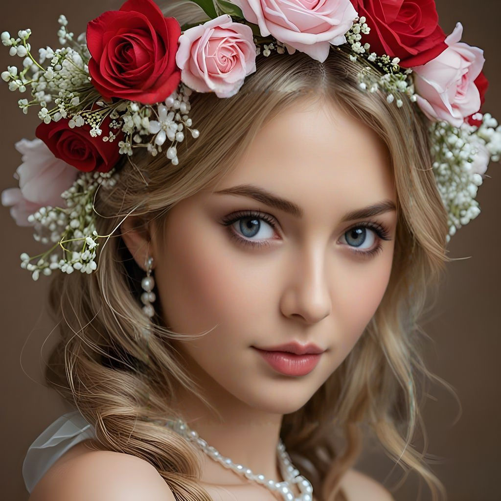 Breathtaking Blonde Beauty with Vibrant Smile and Elegant St...