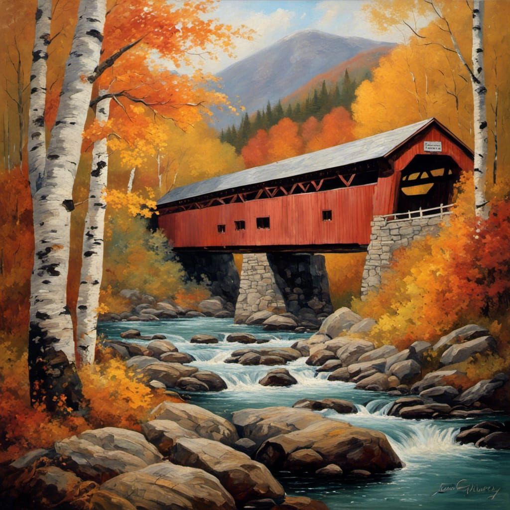 The Bridge in the Birch Forest