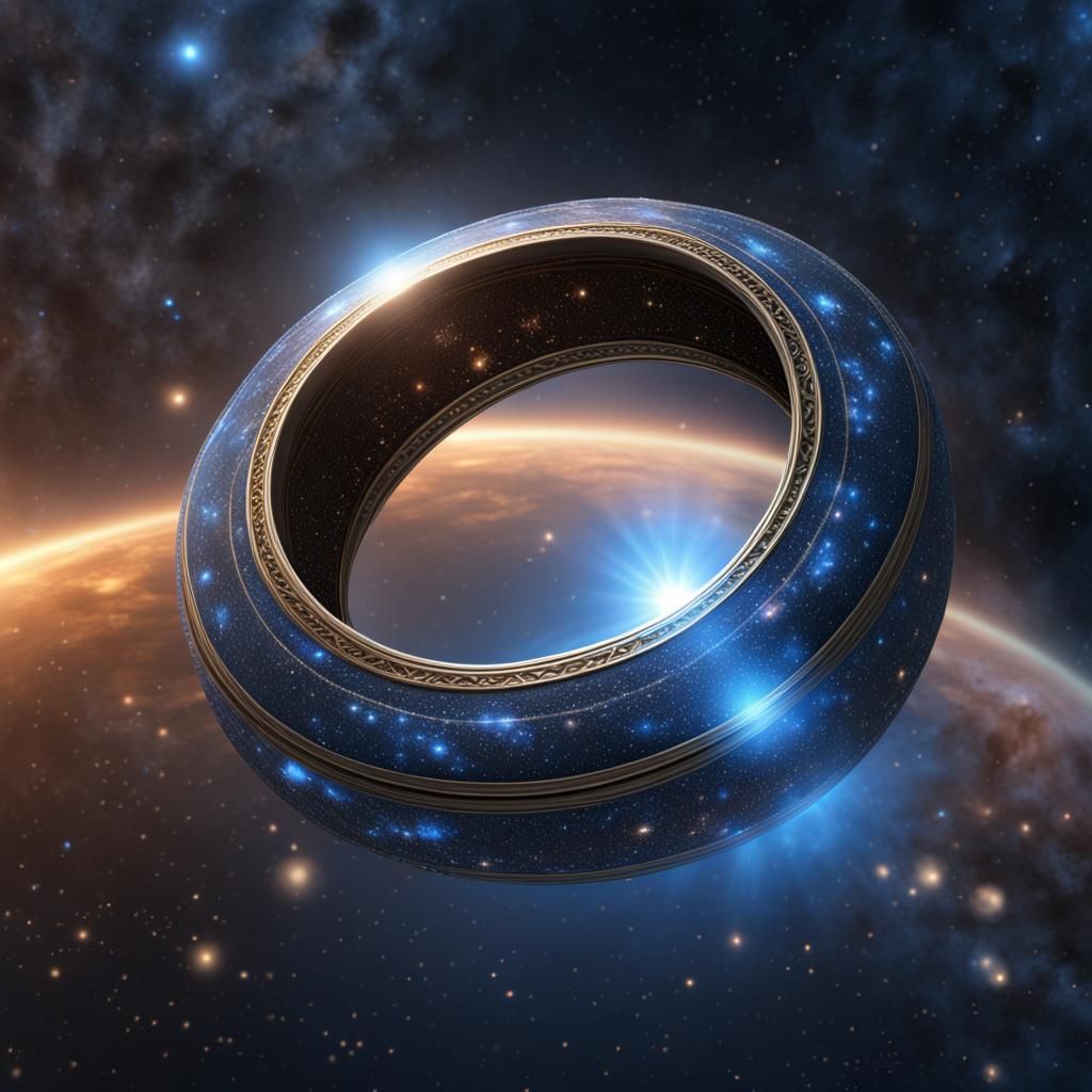 Hoag's Object: Ring Galaxy with Blue Stars