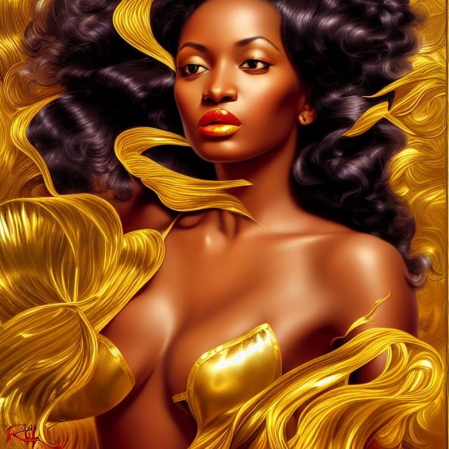 Ethereal Beauty: Sensual Woman in Fantasy Art