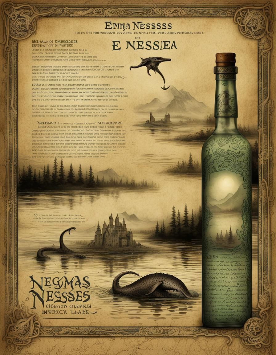 "Enigma of Nessie" ~ The Mystery of the Loch Ness infused with Ethereal Mist of Highlands