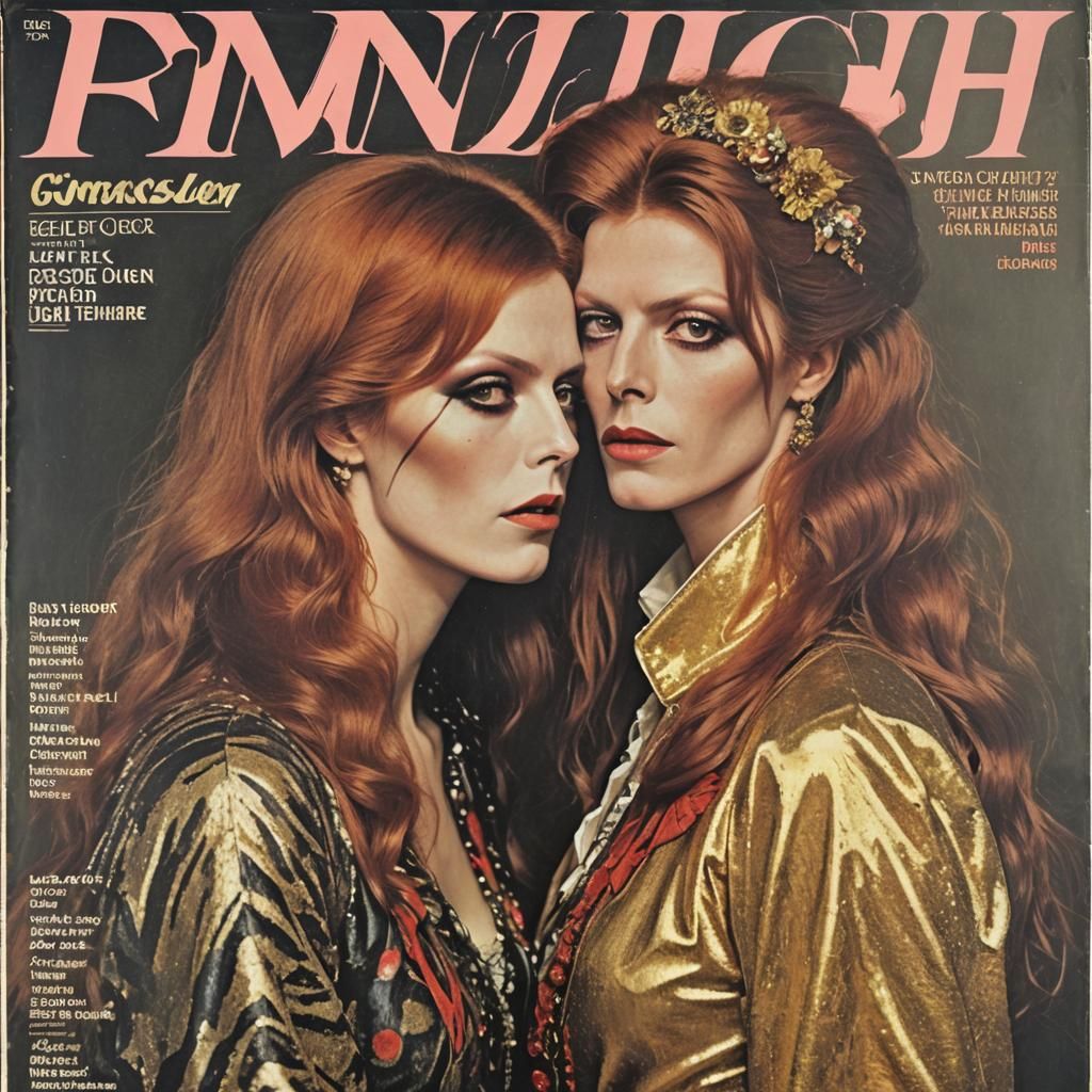 Glam Rock Girl Inspired by Classic Artists