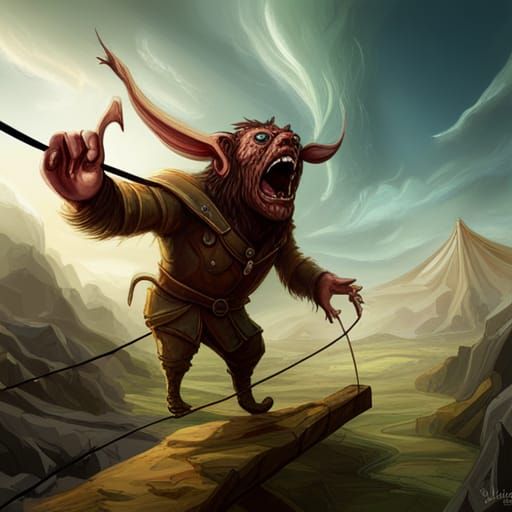 Bugbear Circus: An Ugly Bugbear's Tightrope Walk